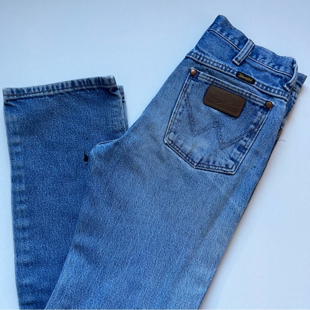 Vintage Wrangler 29x34 High Waisted Denim Jeans